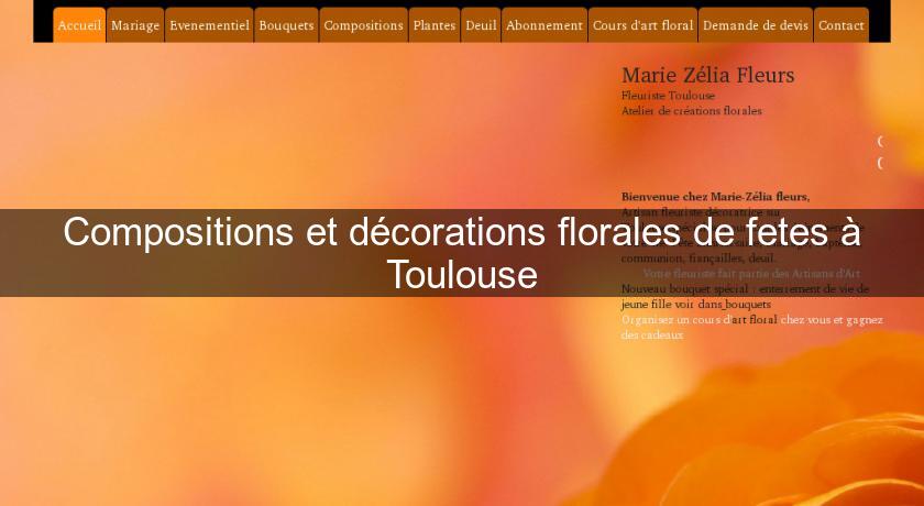 Compositions et décorations florales de fetes à Toulouse