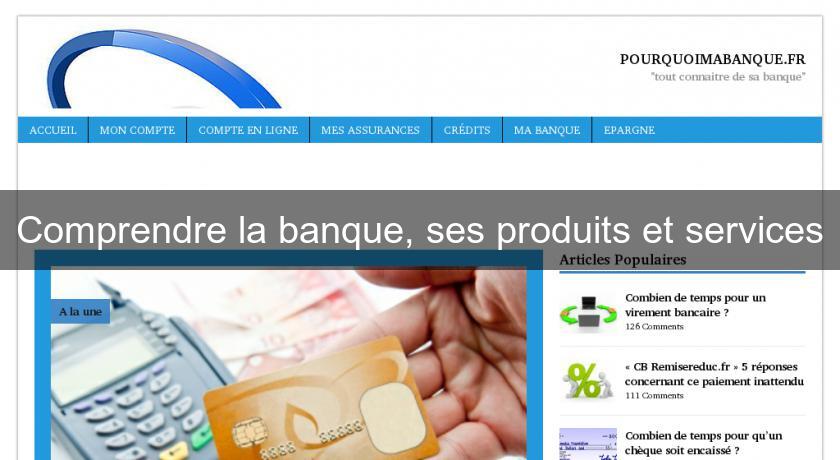 Comprendre la banque, ses produits et services