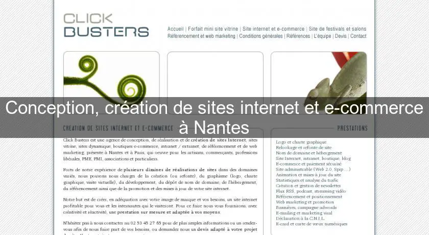 Conception, création de sites internet et e-commerce à Nantes