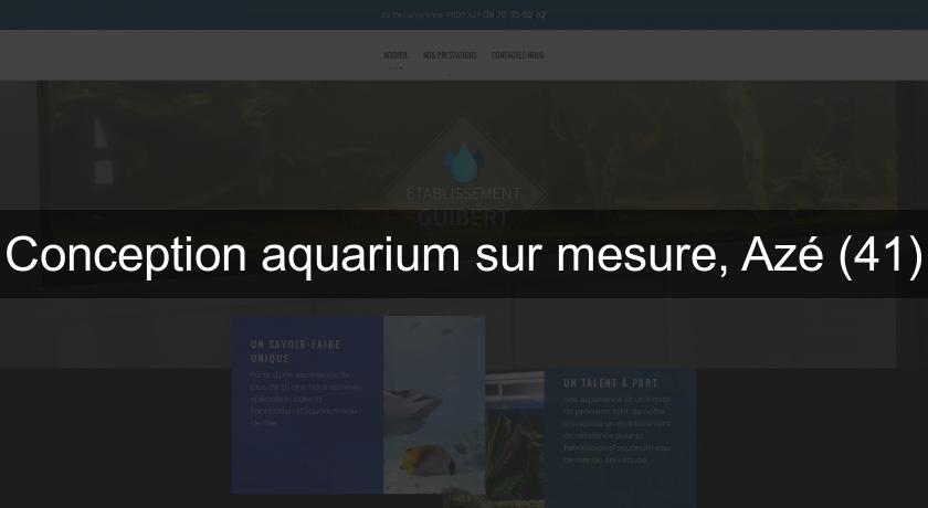 Conception aquarium sur mesure, Azé (41) Conception aquarium sur mesure, Azé (41)