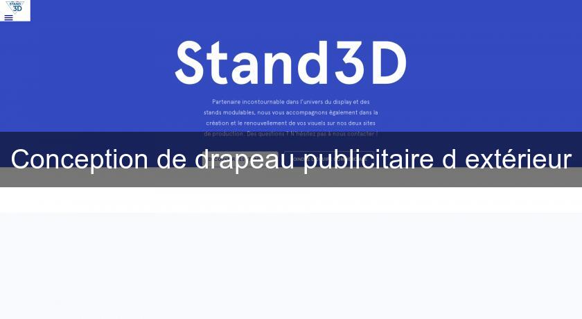 Conception de drapeau publicitaire d'extérieur Conception de drapeau publicitaire d'extérieur