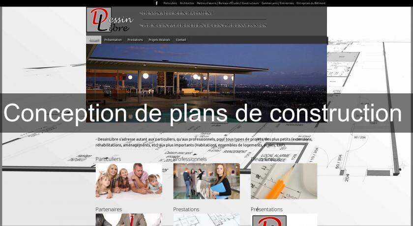 Conception de plans de construction Conception de plans de construction