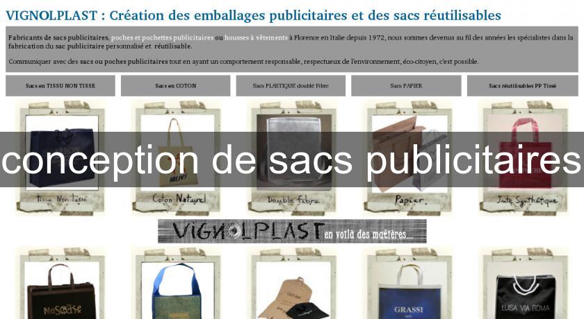 conception de sacs publicitaires conception de sacs publicitaires