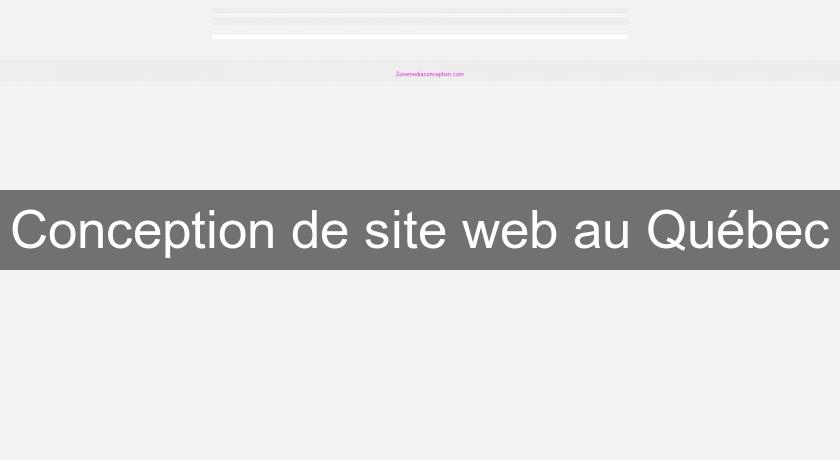 Conception de site web au Québec