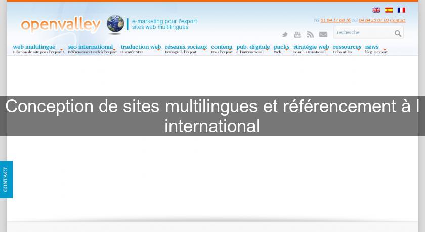 Conception de sites multilingues et référencement à l'international Conception de sites multilingues et référencement à l'international
