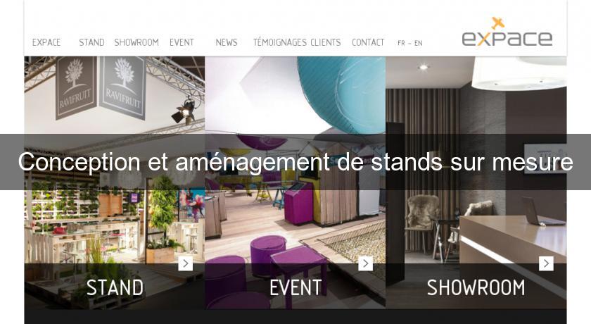 Conception et aménagement de stands sur mesure Conception et aménagement de stands sur mesure