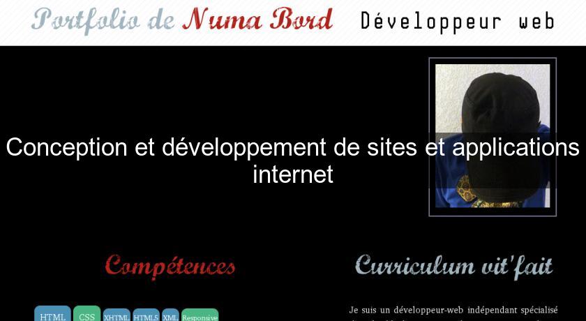Conception et développement de sites et applications internet Conception et développement de sites et applications internet