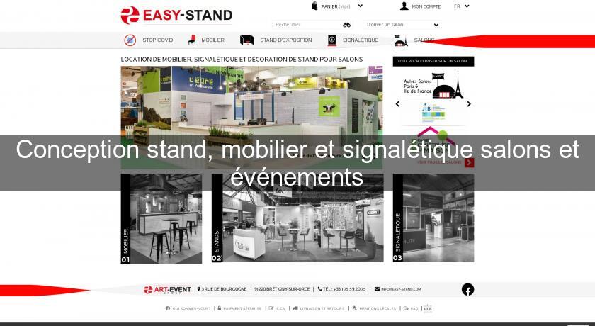 Conception stand, mobilier et signalétique salons et événements Conception stand, mobilier et signalétique salons et événements