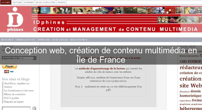 Conception web, création de contenu multimédia en Île de France