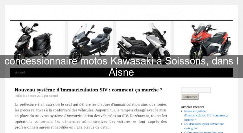 concessionnaire motos Kawasaki à Soissons, dans l'Aisne