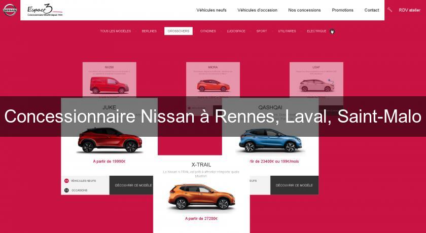 Concessionnaire Nissan à Rennes, Laval, Saint-Malo