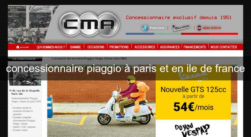 concessionnaire piaggio à paris et en ile de france