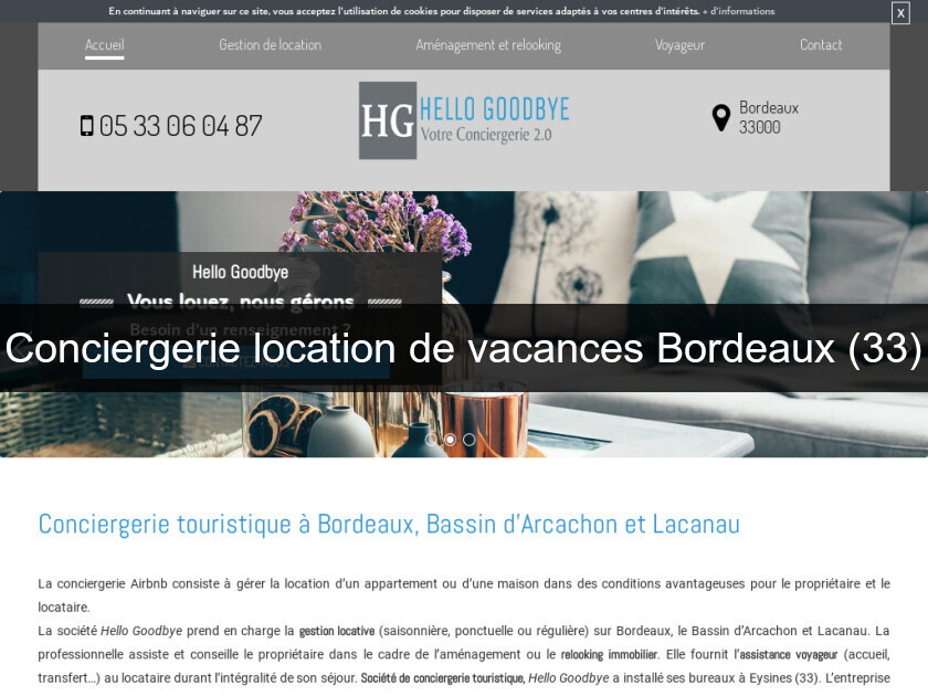 Conciergerie location de vacances Bordeaux (33) Conciergerie location de vacances Bordeaux (33)