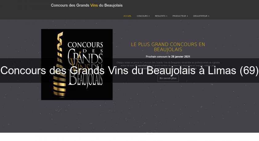 Concours des Grands Vins du Beaujolais à Limas (69)