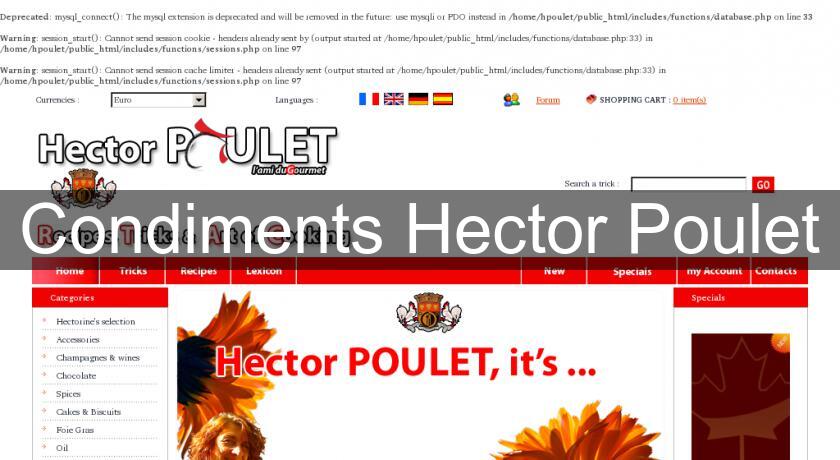 Condiments Hector Poulet Condiments Hector Poulet