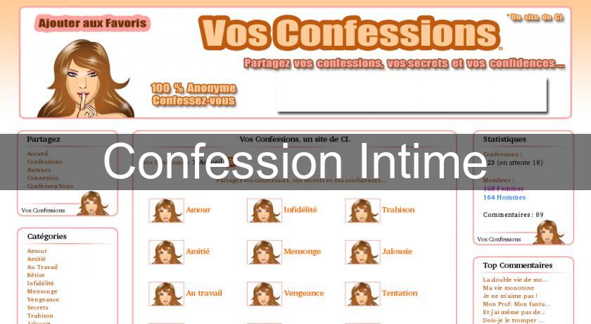 Confession Intime Confession Intime