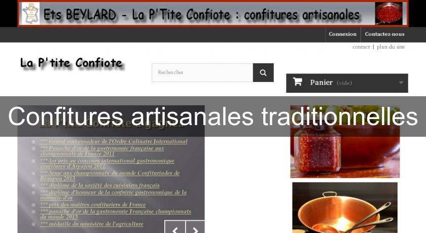 Confitures artisanales traditionnelles Confitures artisanales traditionnelles