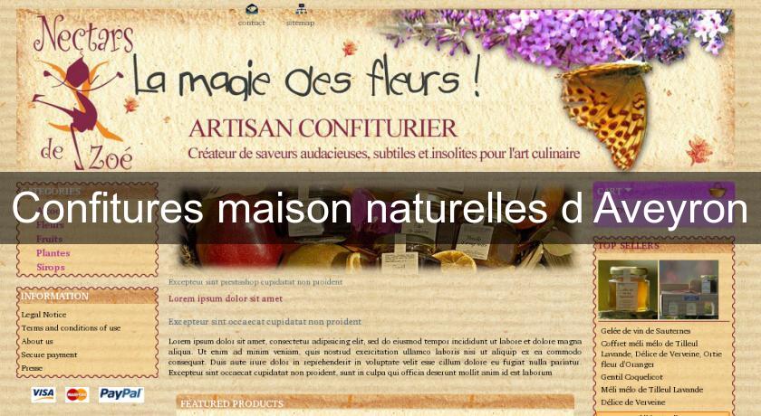 Confitures maison naturelles d'Aveyron Confitures maison naturelles d'Aveyron