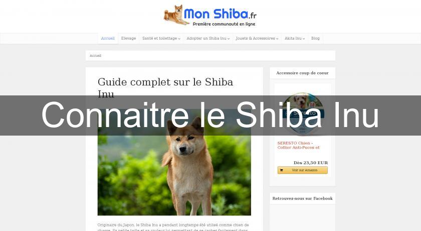 Connaitre le Shiba Inu