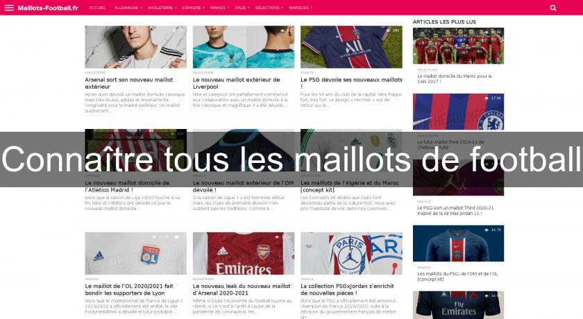 Connaître tous les maillots de football