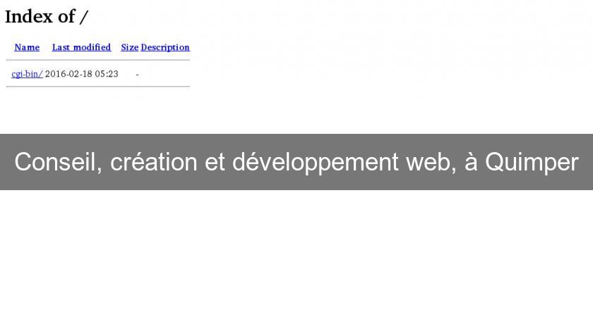 Conseil, création et développement web, à Quimper Conseil, création et développement web, à Quimper