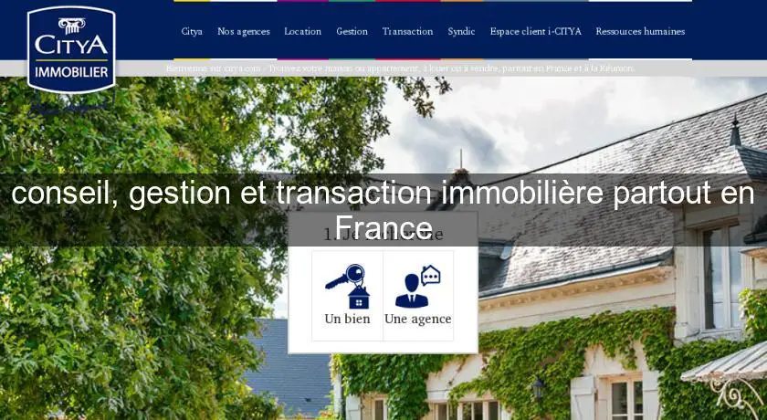 conseil, gestion et transaction immobilière partout en France