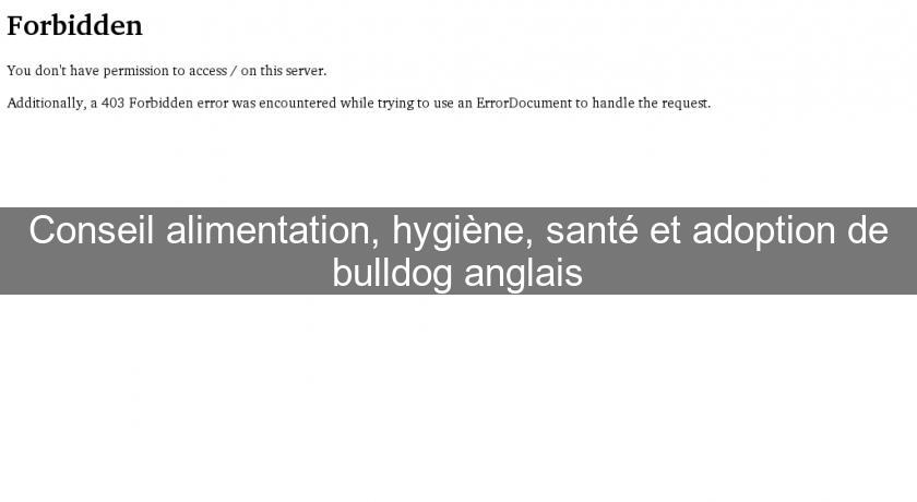 Conseil alimentation, hygiène, santé et adoption de bulldog anglais Conseil alimentation, hygiène, santé et adoption de bulldog anglais