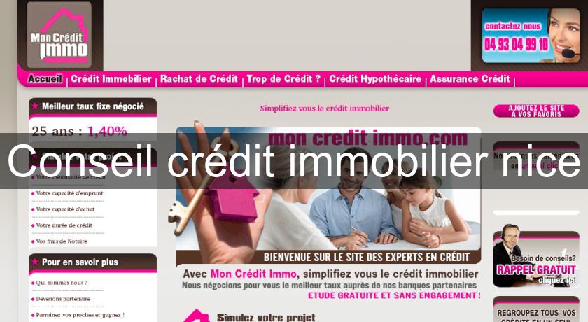 Conseil crédit immobilier nice