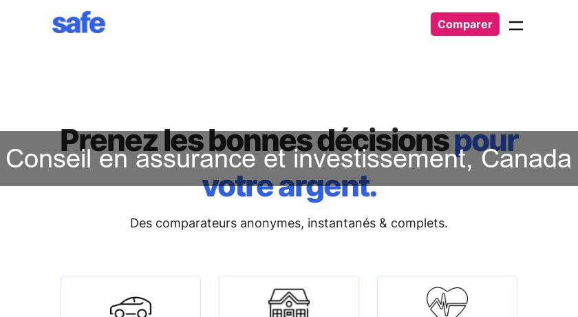 Conseil en assurance et investissement, Canada Conseil en assurance et investissement, Canada