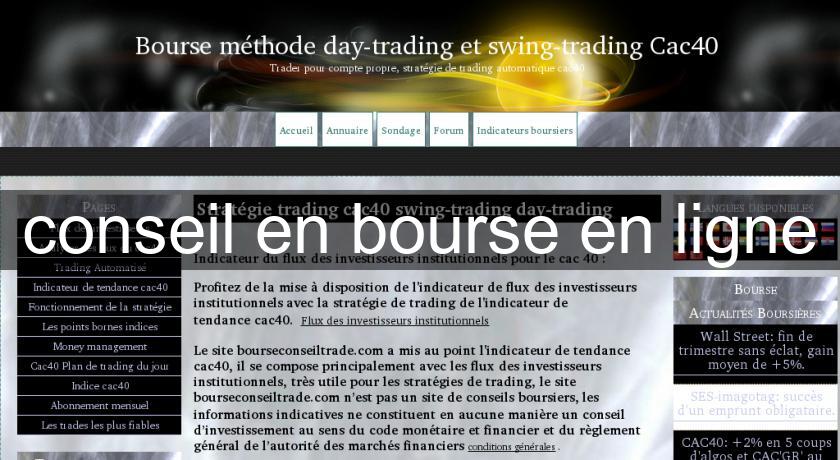 conseil en bourse en ligne