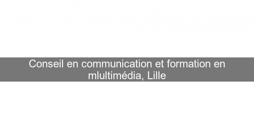 Conseil en communication et formation en mlultimédia, Lille Conseil en communication et formation en mlultimédia, Lille