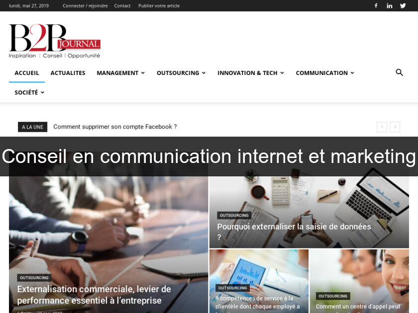 Conseil en communication internet et marketing