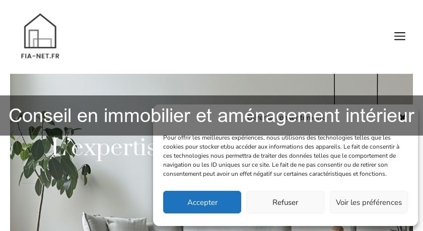 Conseil en immobilier et aménagement intérieur Conseil en immobilier et aménagement intérieur