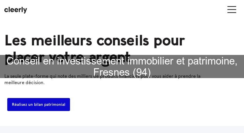 Conseil en investissement immobilier et patrimoine, Fresnes (94) Conseil en investissement immobilier et patrimoine, Fresnes (94)