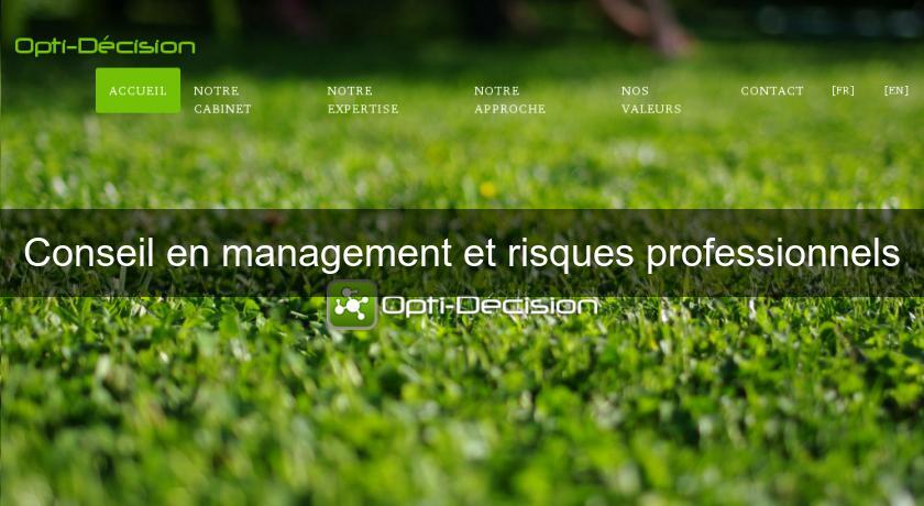 Conseil en management et risques professionnels Conseil en management et risques professionnels