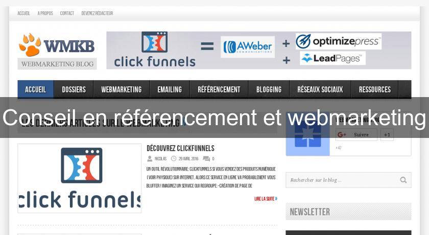 Conseil en référencement et webmarketing