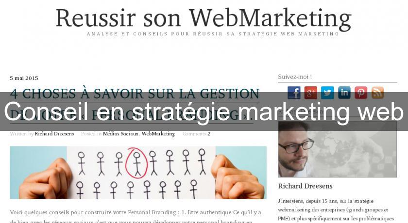 Conseil en stratégie marketing web