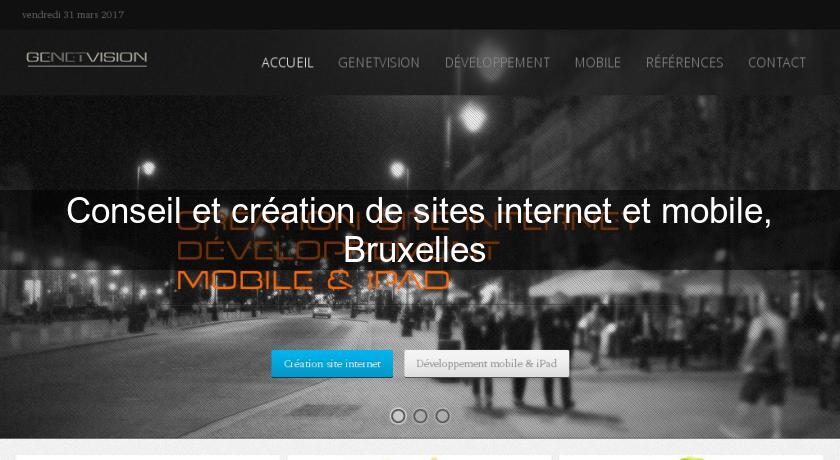 Conseil et création de sites internet et mobile, Bruxelles 