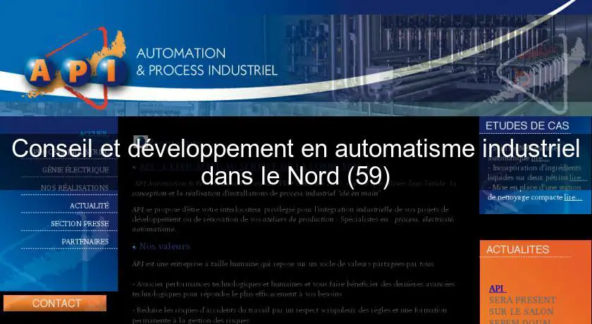 Conseil et développement en automatisme industriel dans le Nord (59)