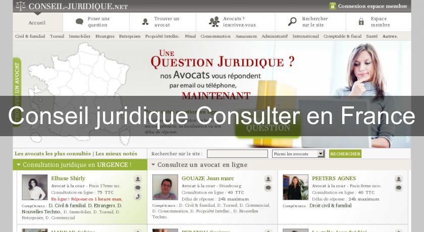 Conseil juridique Consulter en France Conseil juridique Consulter en France