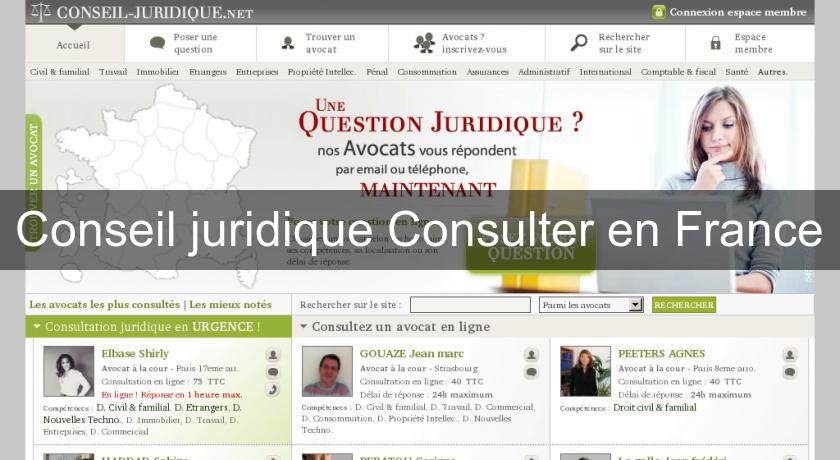 Conseil juridique Consulter en France