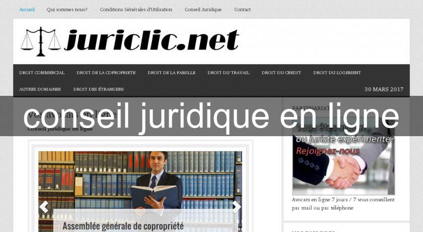 conseil juridique en ligne