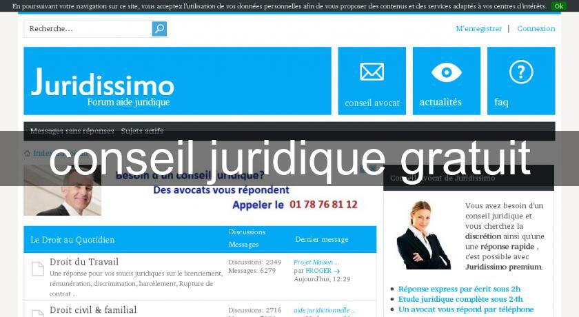 conseil juridique gratuit