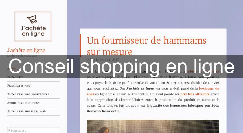 Conseil shopping en ligne