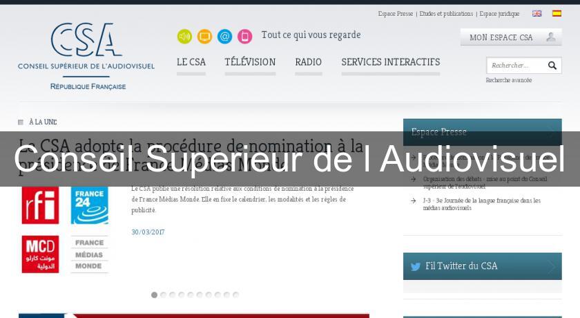 Conseil Superieur de l'Audiovisuel Conseil Superieur de l'Audiovisuel