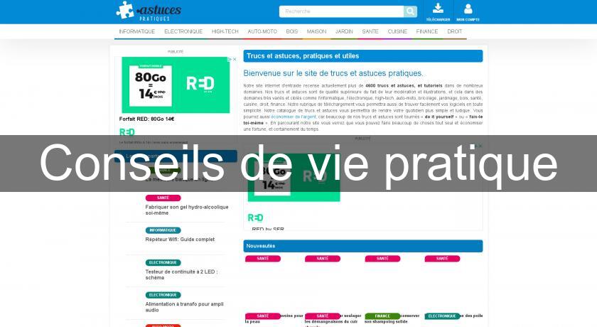 Conseils de vie pratique