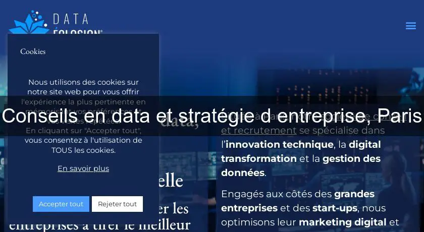 Conseils en data et stratégie d'entreprise, Paris