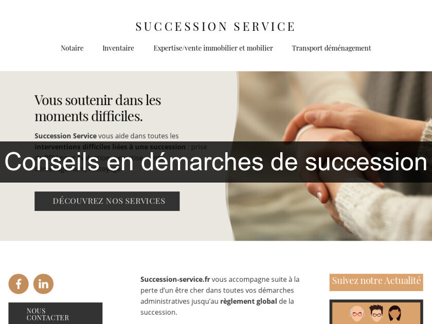 Conseils en démarches de succession