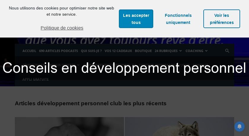 Conseils en développement personnel Conseils en développement personnel