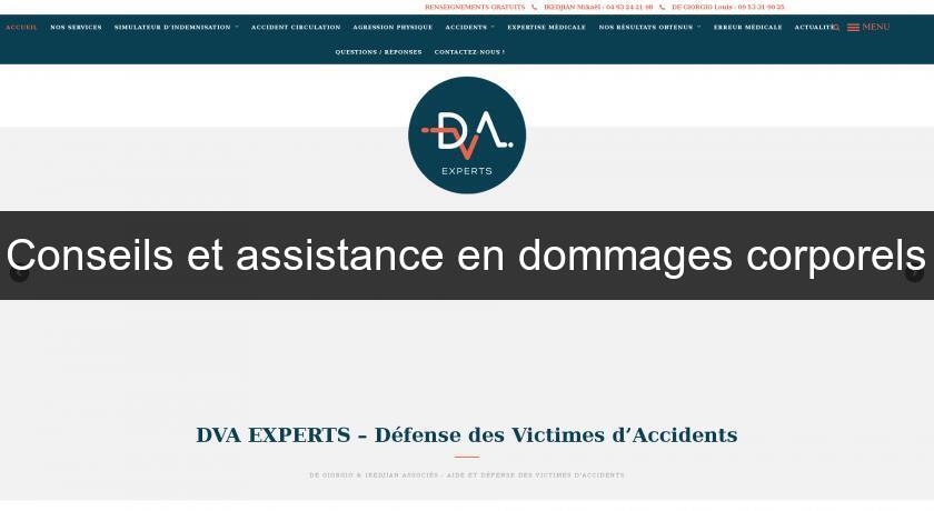 Conseils et assistance en dommages corporels